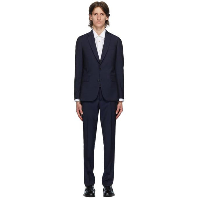 Paul Smith Navy Wool Mohair Suit