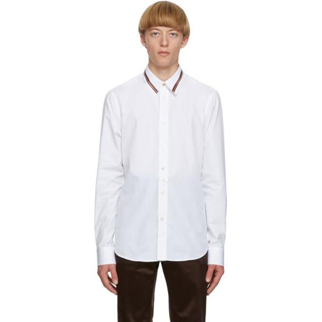 Paul Smith White Artist Stripe Collar Shirt