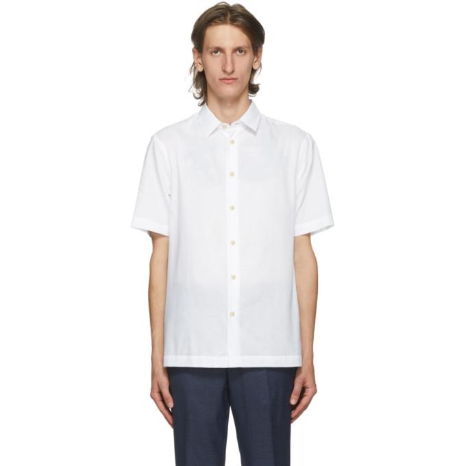 Paul Smith White Organic Cotton Short Sleeve Shirt