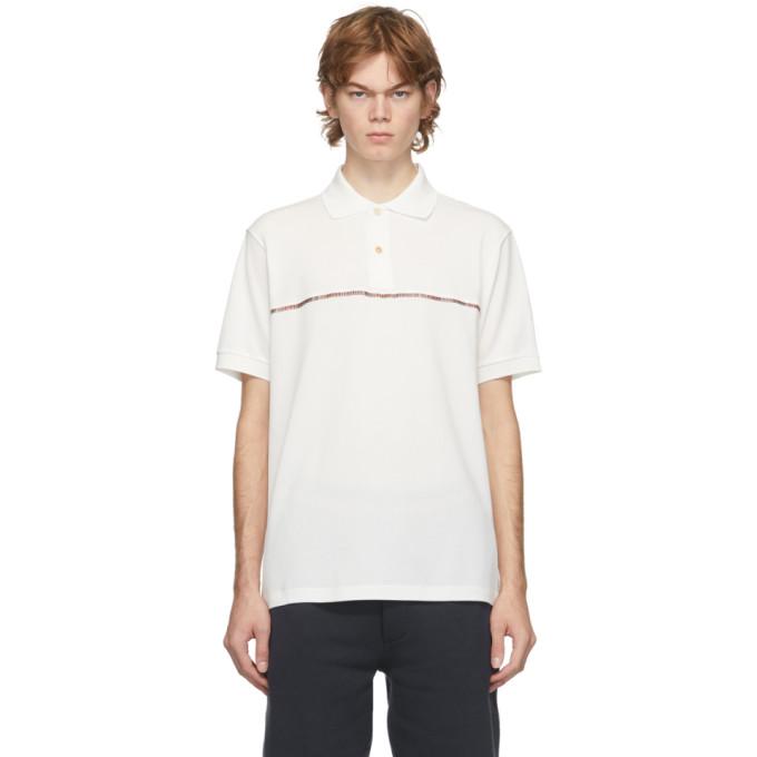 Paul Smith White Signature Stripe Polo