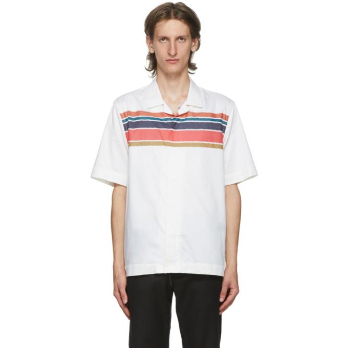 Paul Smith White Striped Short Sleeve Shirt