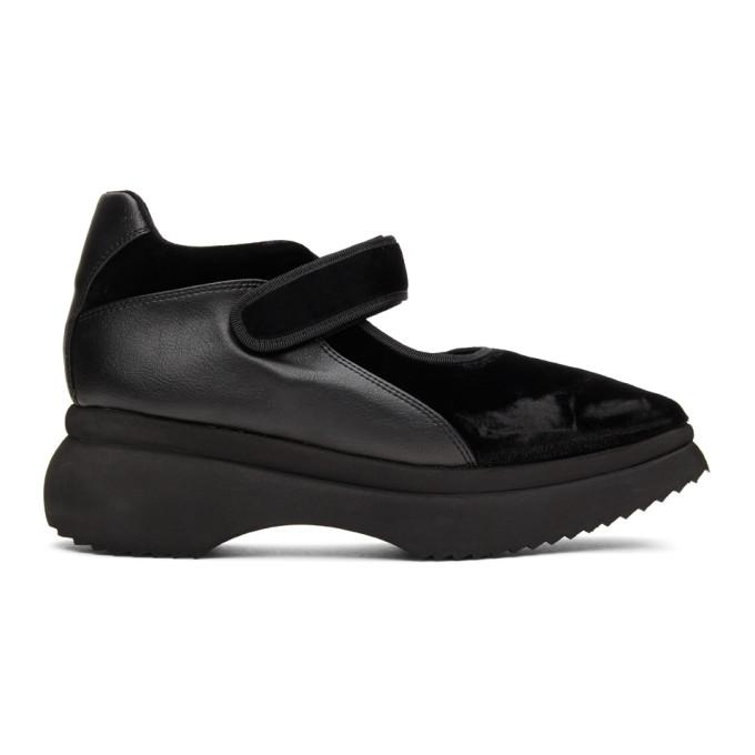 Paula Canovas Del Vas Black Velvet Diablo Sneakers
