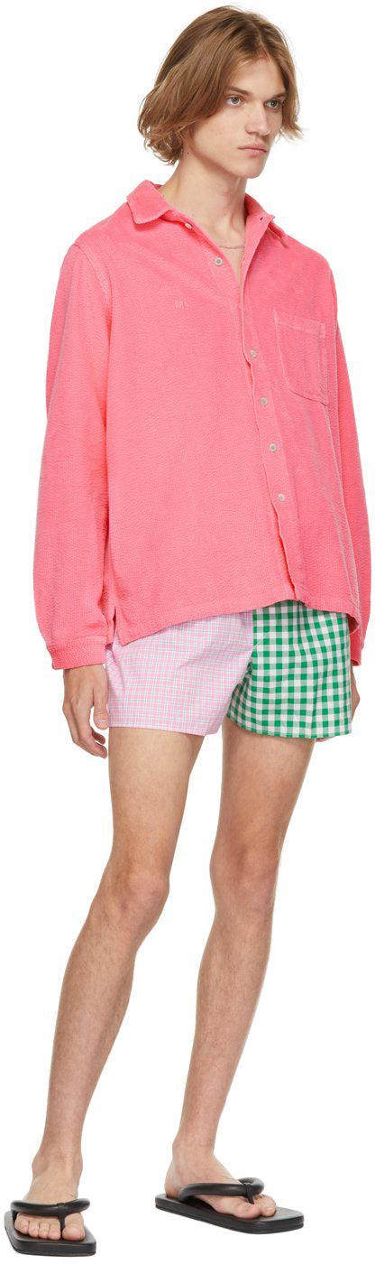 ERL Pink Corduroy Shirt