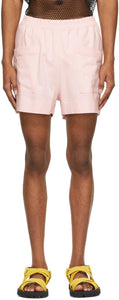 Dries Van Noten Pink Cotton Jersey Shorts - Short de jersey de coton rose coton sèche - 밴 밴 알 렌 핑크 핑크 코튼 저지 반바지