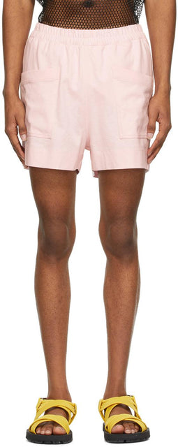 Dries Van Noten Pink Cotton Jersey Shorts - Short de jersey de coton rose coton sèche - 밴 밴 알 렌 핑크 핑크 코튼 저지 반바지