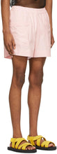 Dries Van Noten Pink Cotton Jersey Shorts