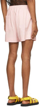 Dries Van Noten Pink Cotton Jersey Shorts
