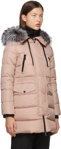 Moncler Pink Down Aphroti Coat