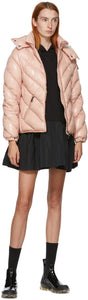 Moncler Pink Down Brouel Coat - MONCLER Rose Down Brouel - Moncler 핑크 다운 Brouel 코트