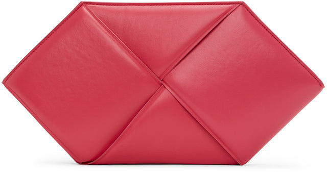 Bottega Veneta Pink Hexagonal Pouch