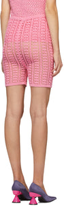 Paula Canovas Del Vas Pink Knitted Shorts