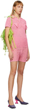 Paula Canovas Del Vas Pink Knitted Shorts - Paula Canovas del Vas rose tricoté shorts - Paula Canovas Del Vas 핑크 니트 반바지