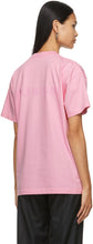 Balenciaga Pink Large Fit Logo T-Shirt