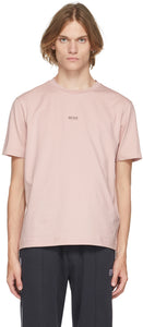 Boss Pink Logo T-Shirt - T-shirt Logo Pink Boss - 보스 핑크 로고 티셔츠