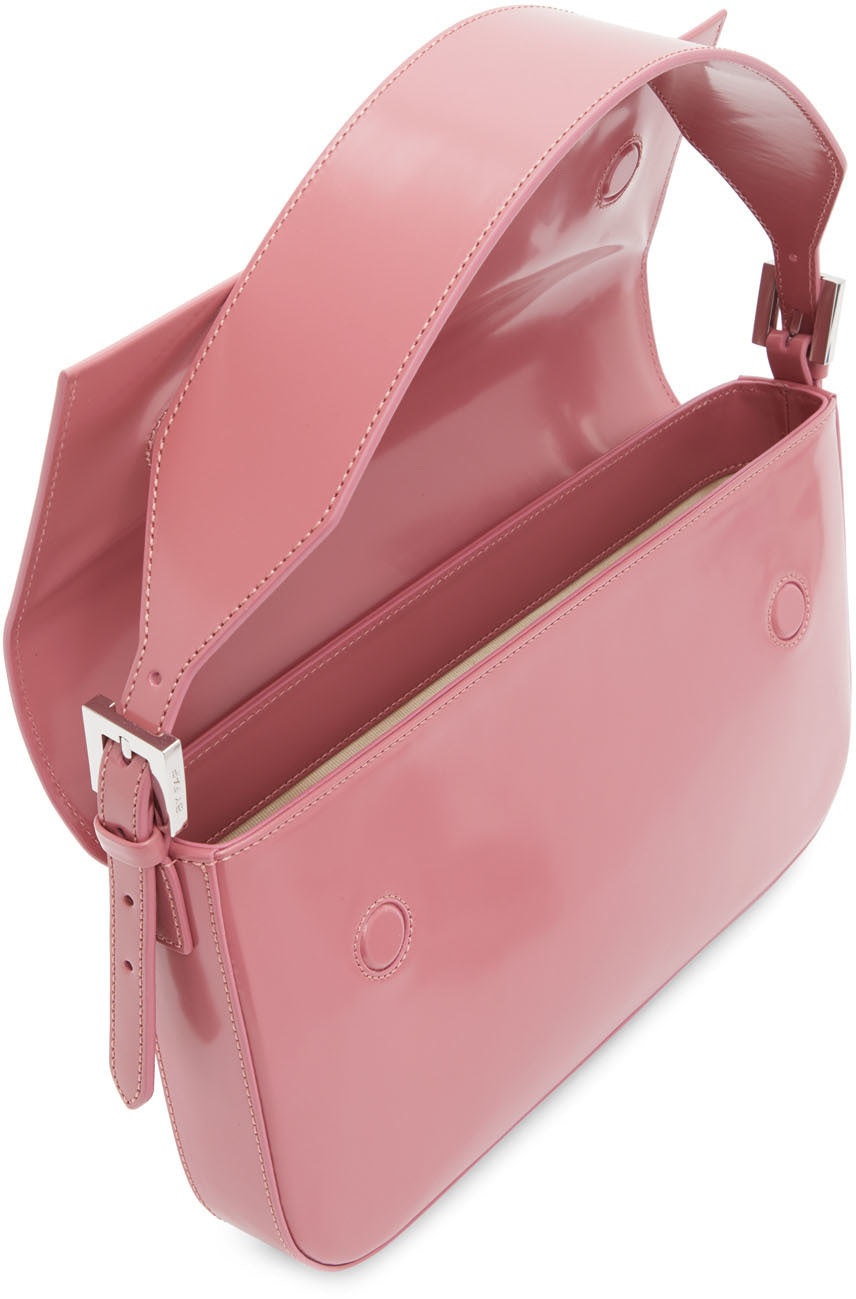 BY FAR Pink Patent Manu Bag