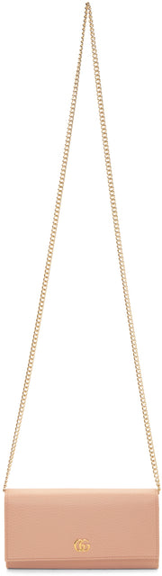 Gucci Pink Petite GG Marmont Chain Bag
