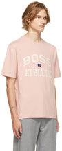 Boss Pink Russell Athletic Edition Logo T-Shirt