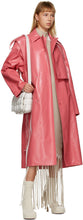 Bottega Veneta Pink Shiny Trench Coat - Bottega Veneta rose trench-coat brillant - Bottega 베네타 핑크 반짝이 트렌치 코트