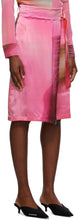 Serapis Pink Silk Buckle Skirt