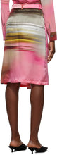 Serapis Pink Silk Buckle Skirt