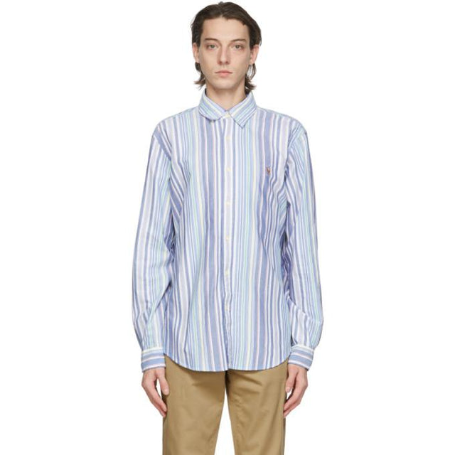 Polo Ralph Lauren Blue Striped Classic Fit Shirt