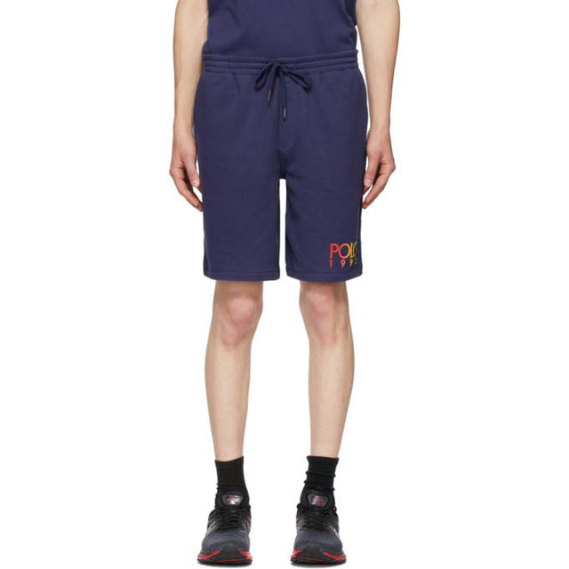 Polo Ralph Lauren Navy Fleece Logo Shorts
