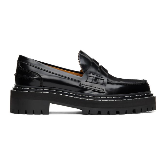 Proenza Schouler Black Patent Loafers
