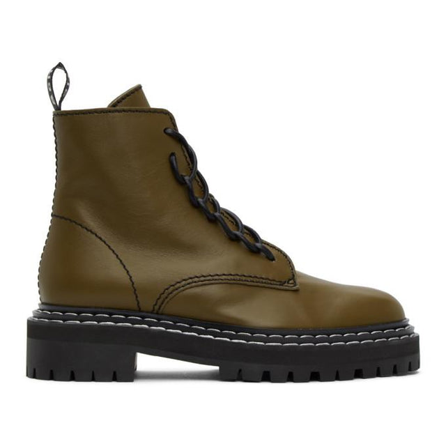 Proenza Schouler Brown Lace-Up Boots