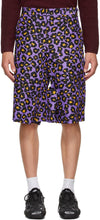 Comme des GarÃ§ons Homme Plus Purple Animal Shorts