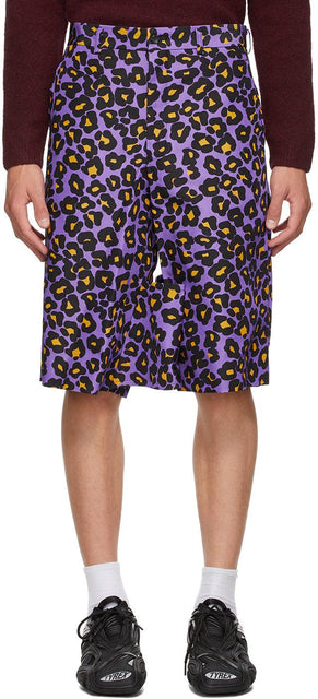 Comme des GarÃ§ons Homme Plus Purple Animal Shorts
