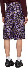 Comme des GarÃ§ons Homme Plus Purple Animal Shorts