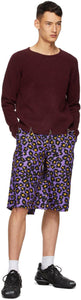 Comme des GarÃ§ons Homme Plus Purple Animal Shorts