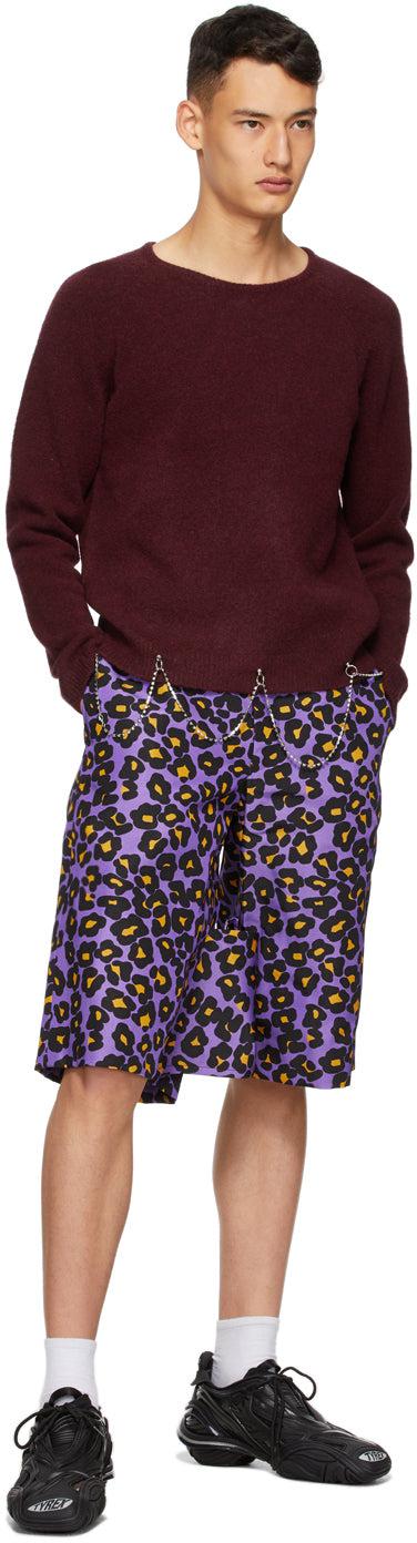 Comme des GarÃ§ons Homme Plus Purple Animal Shorts