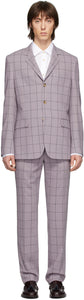 Paul Smith Purple Check Loro Piana Suit - Paul Smith Purple Check Loro Piana Costume - Paul Smith Purple Check Loro 피아나 슈트