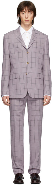 Paul Smith Purple Check Loro Piana Suit - Paul Smith Purple Check Loro Piana Costume - Paul Smith Purple Check Loro 피아나 슈트