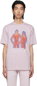 032c Purple 'Heat Mode' T-Shirt - 032C Violet 'Mode Heat' 'T-shirt - 032c 보라색 '열 모드'티셔츠