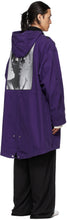 Raf Simons Purple Medium Length Parka Coat