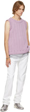 Raf Simons Purple Oversized Knit Vest