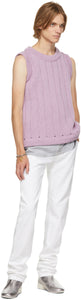 Raf Simons Purple Oversized Knit Vest