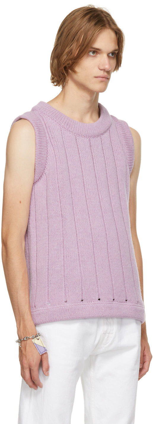 Raf Simons Purple Oversized Knit Vest – BlackSkinny