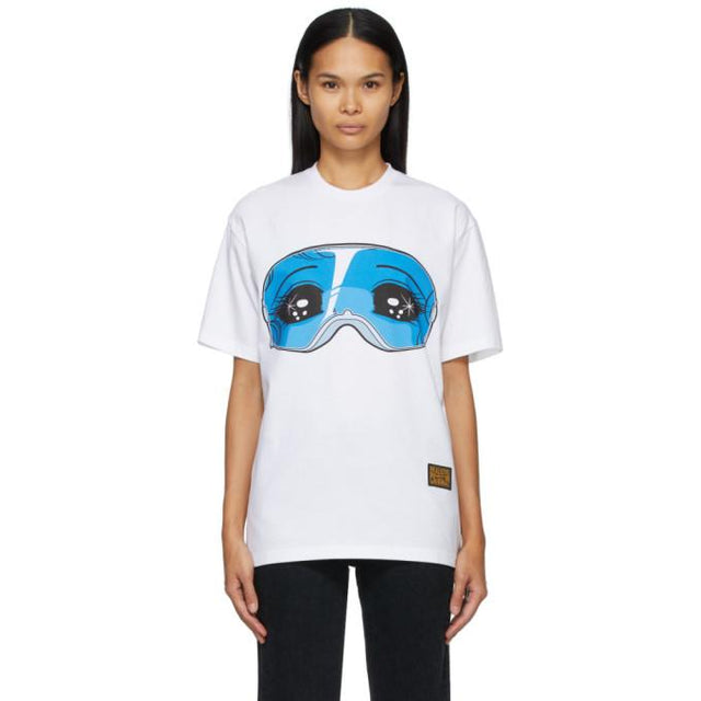 Pushbutton White Oversized Graphic T-Shirt