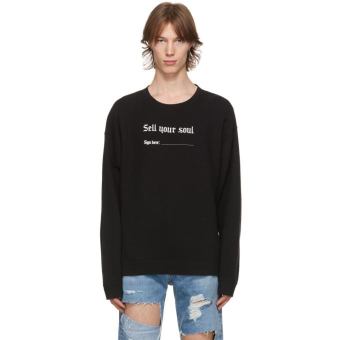 R13 Black Sell Your Soul Sweatshirt