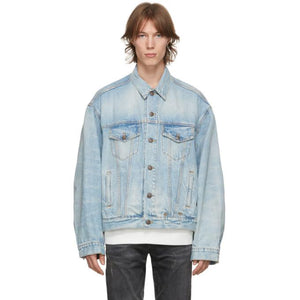 R13 Blue Denim Oversized Trucker Jacket