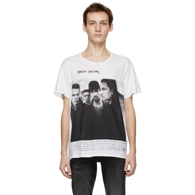 R13 White Anton Corbijn Edition U2 Death Valley T-Shirt
