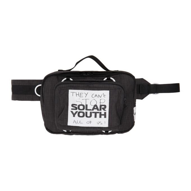 Raf Simons Black Eastpak Edition Check Loop Waist Bag