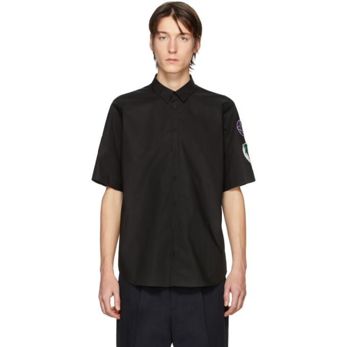 Raf Simons Black Patches Slim Fit Short Sleeve Shirt – BlackSkinny