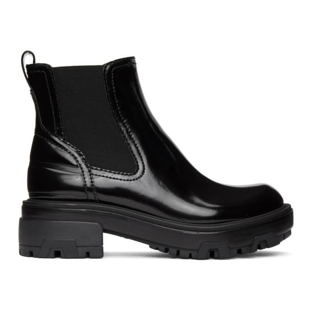 rag and bone Black Leather Shaye Boots