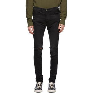 rag and bone Black Ripped Fit 1 Jeans