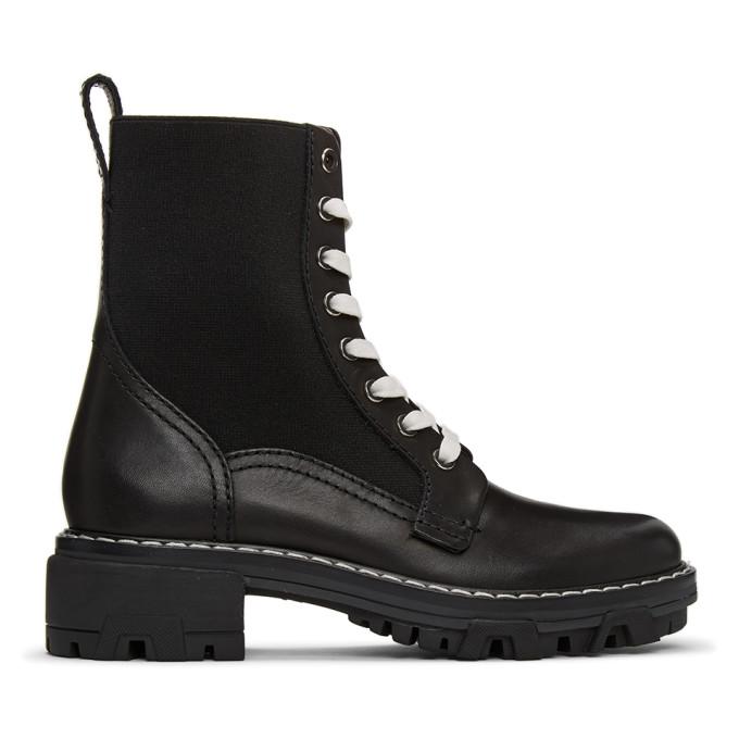 rag and bone Black Shiloh Boots