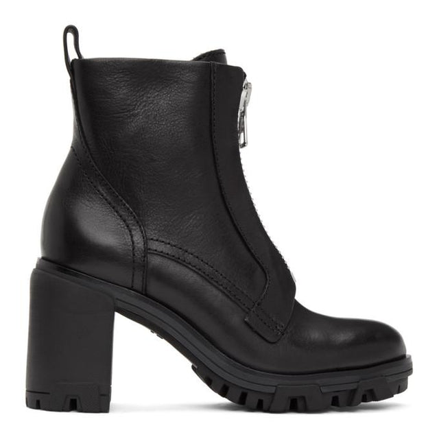 rag and bone Black Shiloh High Zip Boots